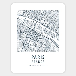 paris france simple map Magnet